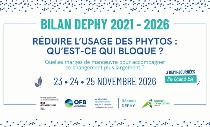 Illustration de l'événement : BILAN DEPHY 2021 - 2026 | Réduire l’usage des phytos : Qu’est-ce qui bloque ?