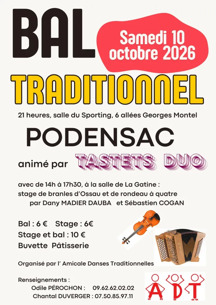 Illustration de l'événement : stage et bal