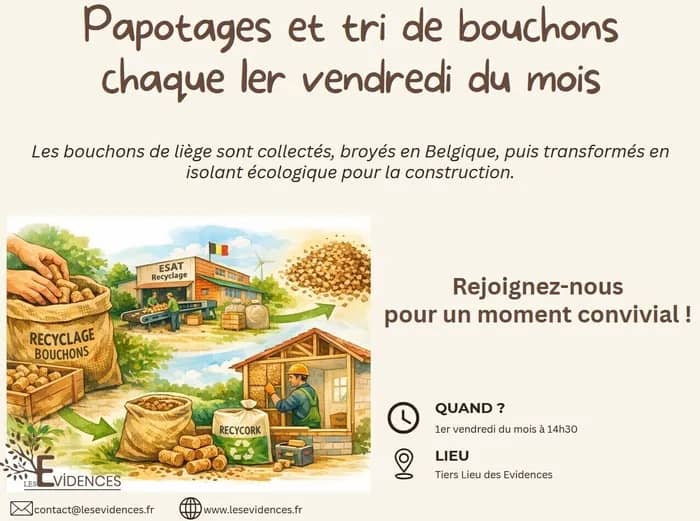 Illustration de l'événement : Papotages et tri de bouchons