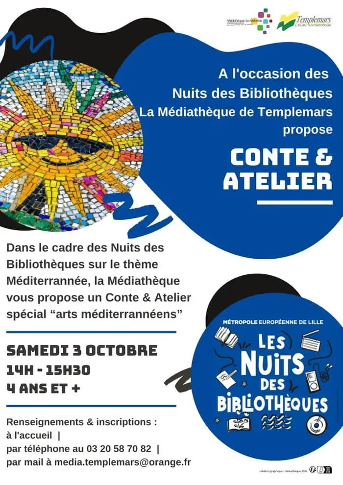 Illustration de l'événement : Conte et atelier spécial « arts méditerranéens »