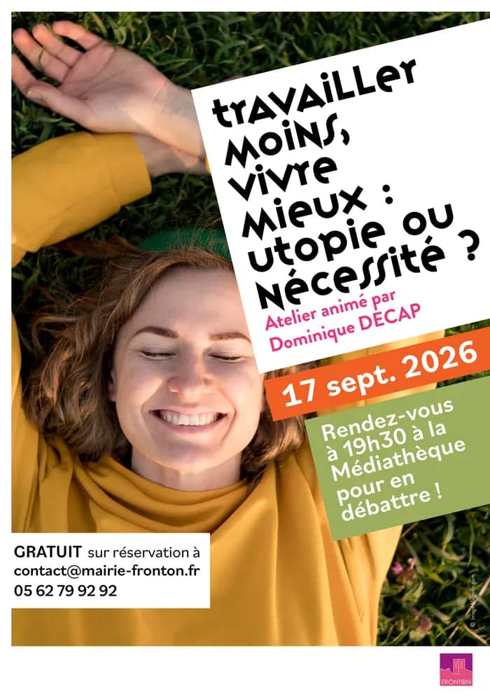 Illustration de l'événement : Atelier Philo | Travailler moins, vivre mieux : utopie ou nécessité ?