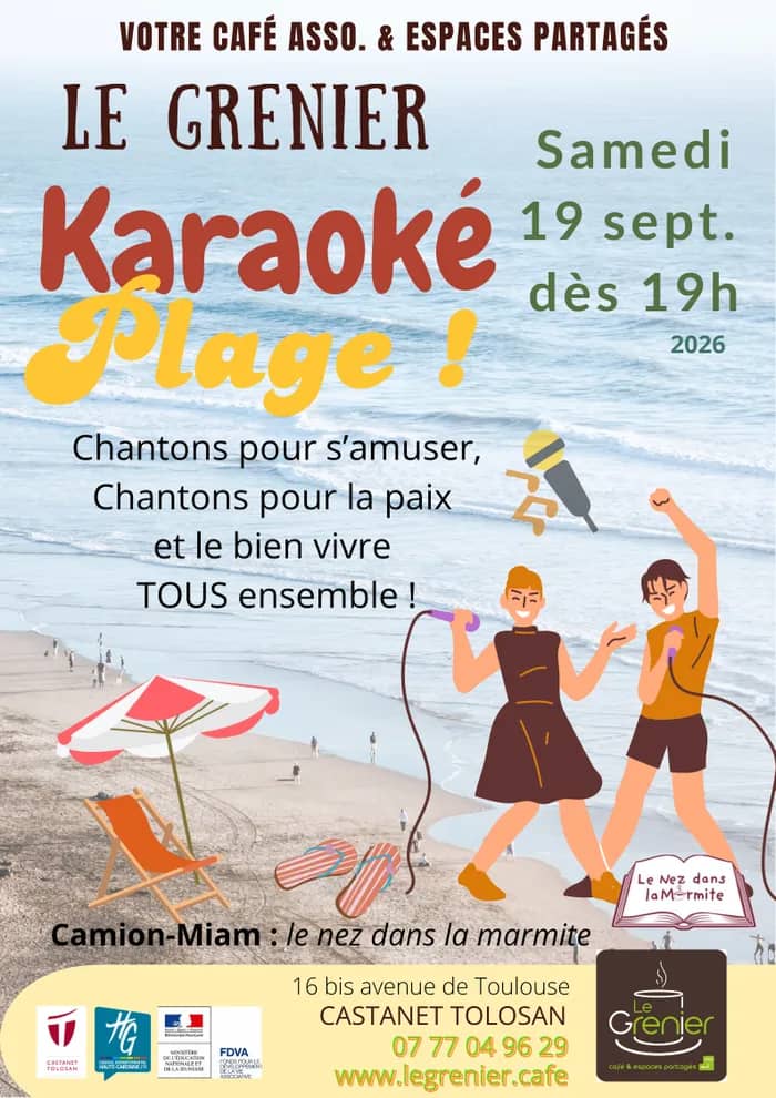 Illustration de l'événement : Karaoké Plage !