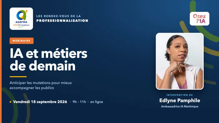 Illustration de l'événement : IA ET METIERS DE DEMAIN : Anticiper les mutations pour mieux accompagner les publics