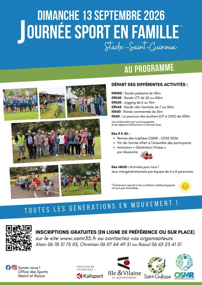 Illustration de l'événement : Journée Sports en famille