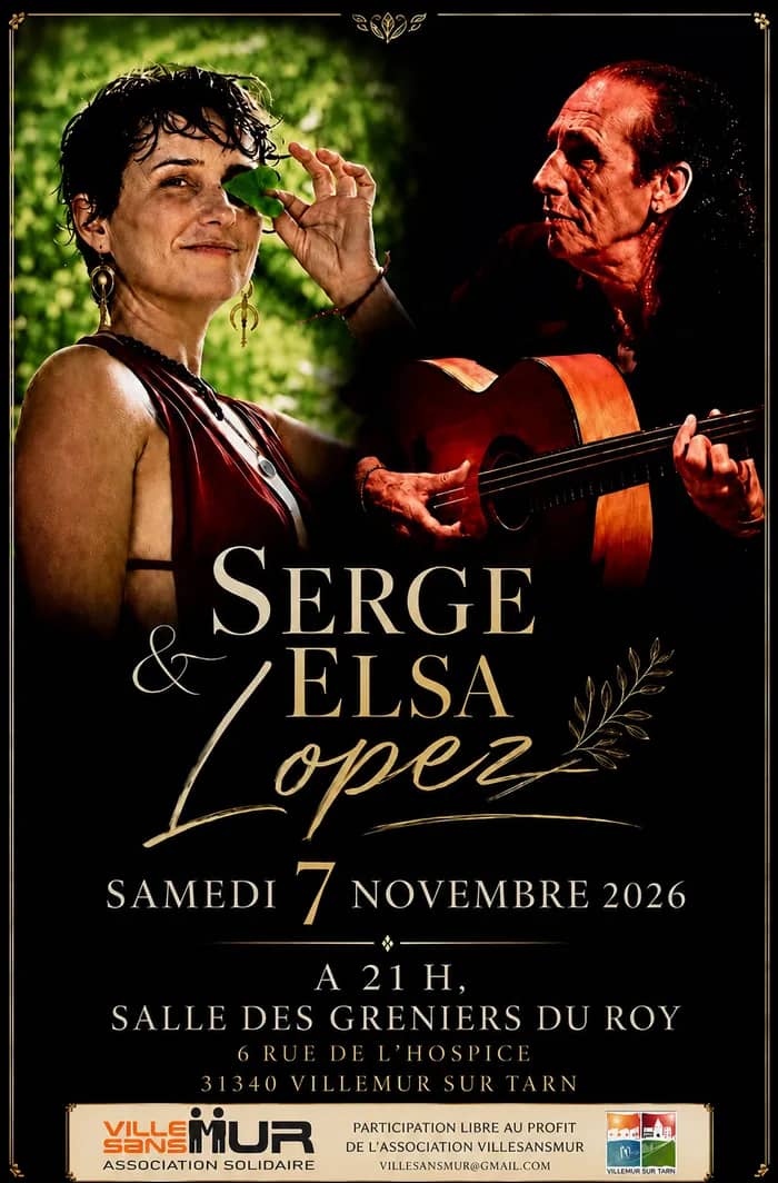 Illustration de l'événement : Concert à deux voix-Serge et Elsa LOPEZ