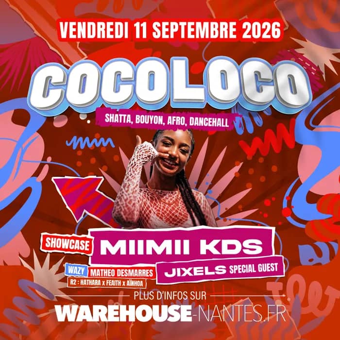 Illustration de l'événement : COCOLOCO invite MIIMII KDS et JIXELS en showcase exclusif