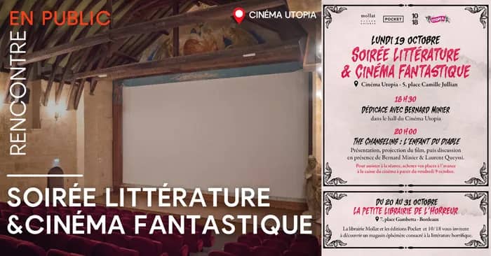 Illustration de l'événement : Soirée Littérature et Cinéma Fantastique !