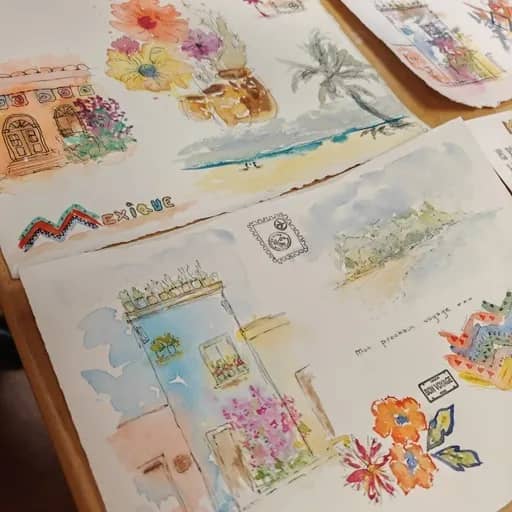 Illustration de l'événement : COMPLET | Carnet de voyage en aquarelle