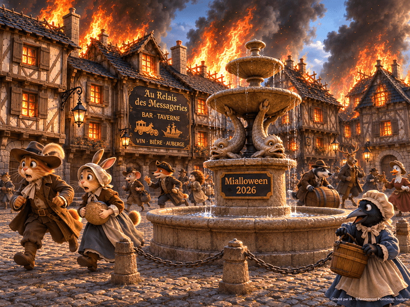 Illustration de l'événement : Mialloween : La sorcière et le feu