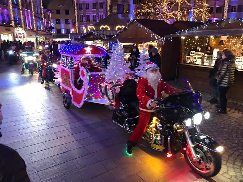 Illustration de l'événement : Santa Fred et les Pères Noël en Harley