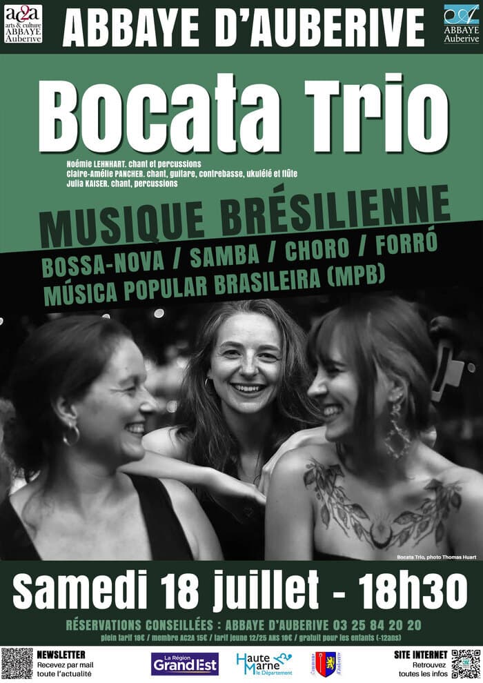 Illustration de l'événement : Concert de musique brésilienne avec le Bocata Trio