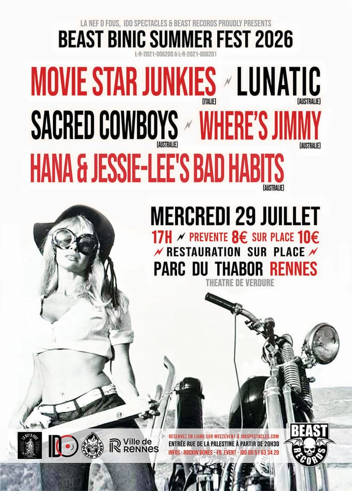 Illustration de l'événement : Beast Binic Summer Fest le 29 juillet 2026 @Parc du Thabor