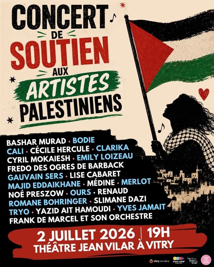 Illustration de l'événement : CONCERT DE SOUTIEN AUX ARTISTES PALESTINIENS