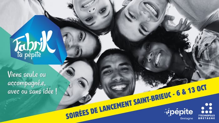 Illustration de l'événement : Soirée de lancement Fabrik ta pépite – Campus de Saint-Brieuc