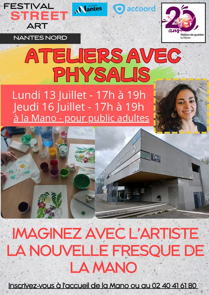 Illustration de l'événement : Ateliers de co-conception de l’œuvre street art de la Mano avec l'artiste
