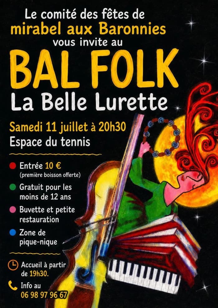 Illustration de l'événement : Grand Bal Folk à Mirabel aux Baronnies