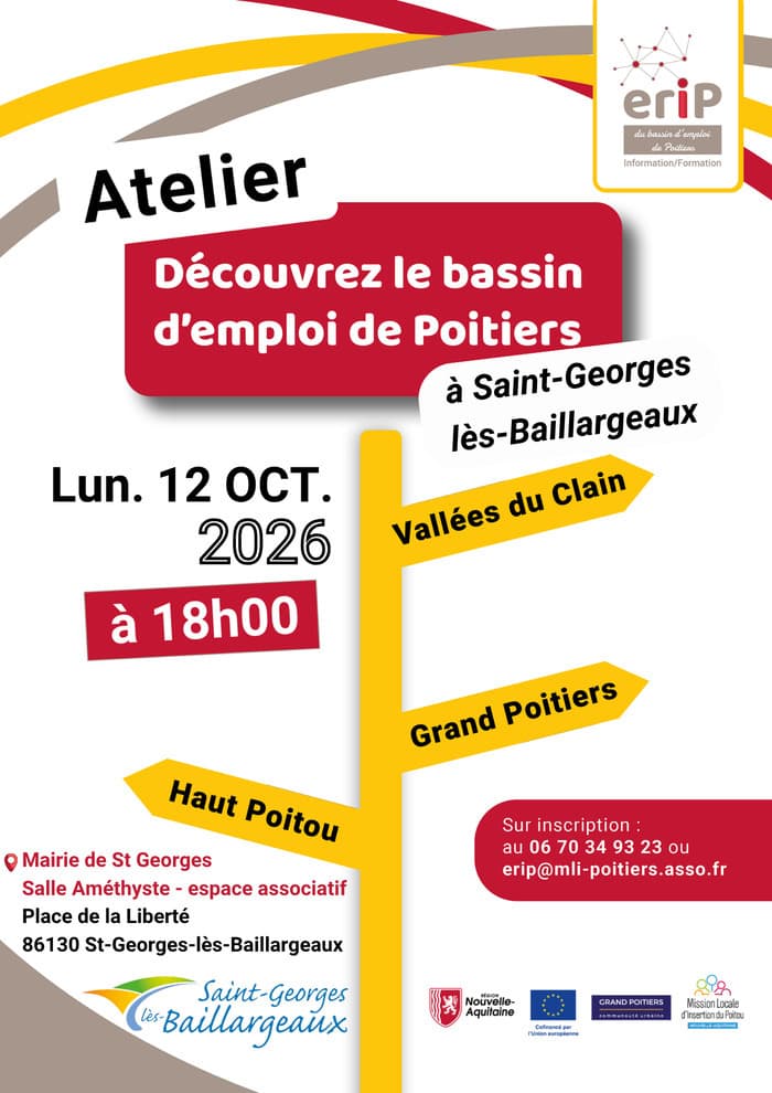 Illustration de l'événement : Découverte du bassin d'emploi de Poitiers à St Georges lès Baillargeaux