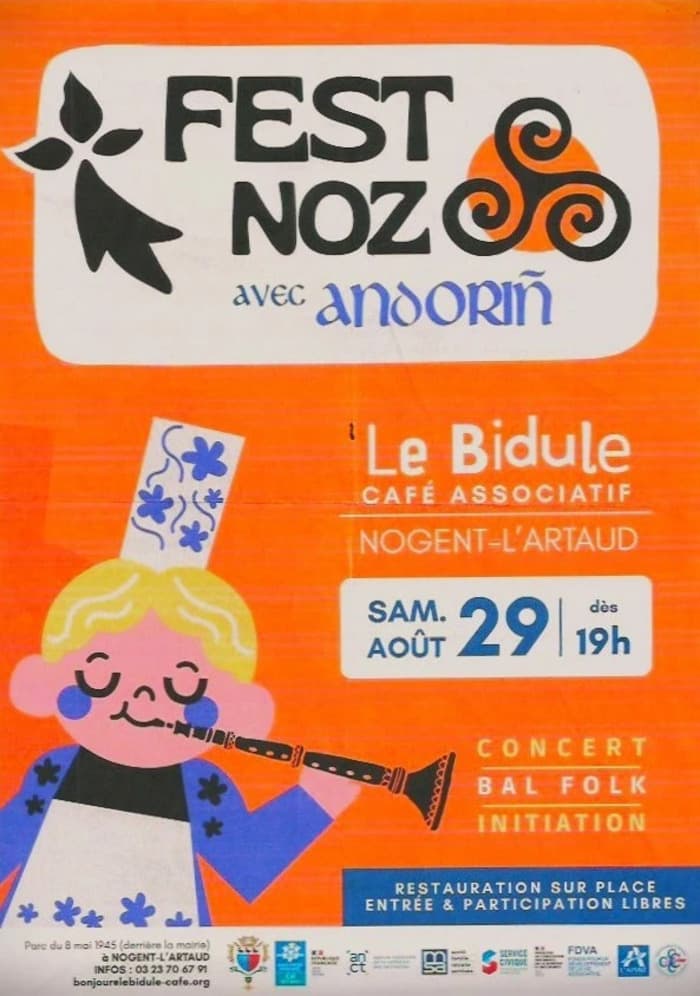 Illustration de l'événement : Fest Noz au Bidule de Nogent l'Artaud