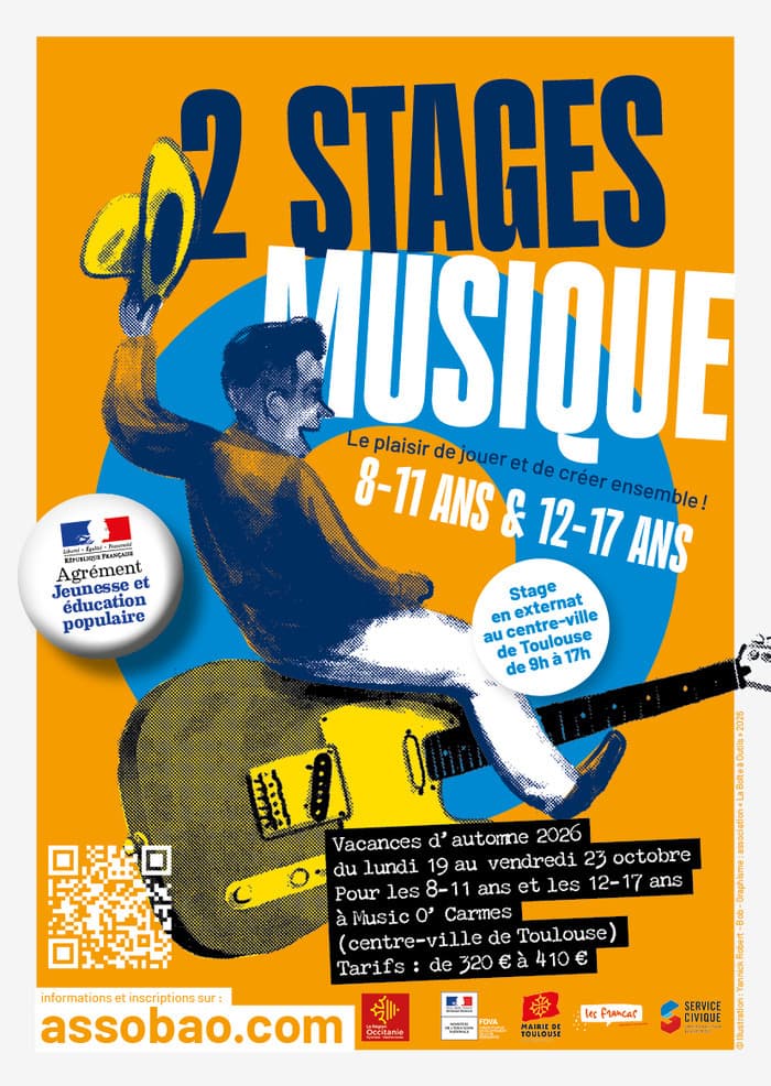 Illustration de l'événement : Stage musique ado à Toulouse octobre 2026