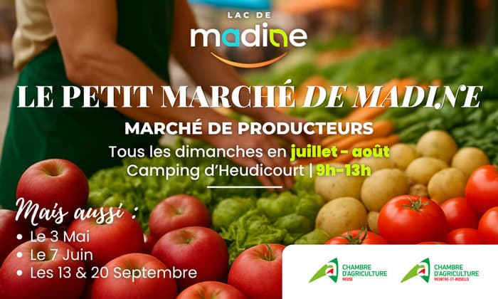 Illustration de l'événement : Le Petit Marché de Madine - tous les dimanches de juillet et août 2026