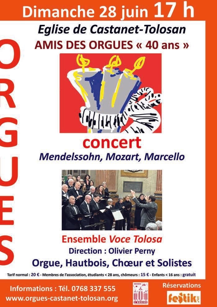 Illustration de l'événement : Concert Voce Tolosa - Mendelssohn et Mozart