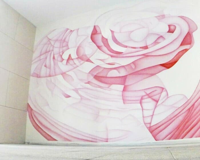 Illustration de l'événement : Fresque délicieusement sinueuse de l’artiste Guillaume Bottazzi à Marseille Prado
