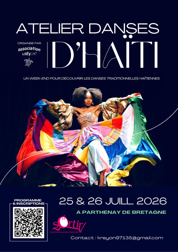 Illustration de l'événement : Week-end de danses traditionnelles haïtiennes à Parthenay-de-Bretagne