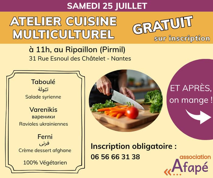 Illustration de l'événement : Atelier cuisine multiculturel