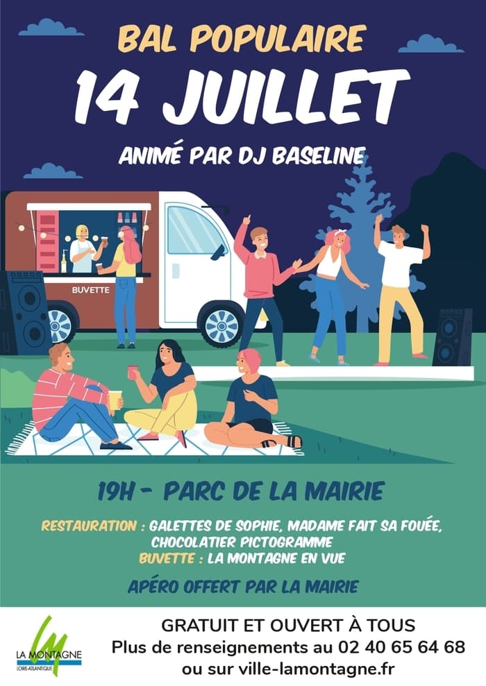Illustration de l'événement : Bal populaire du 14 juillet à La Montagne