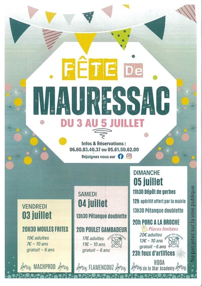 Illustration de l'événement : FÊTE LOCALE DE MAURESSAC