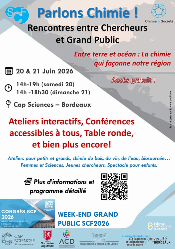 Illustration de l'événement : Week-end grand public : Parlons Chimie !