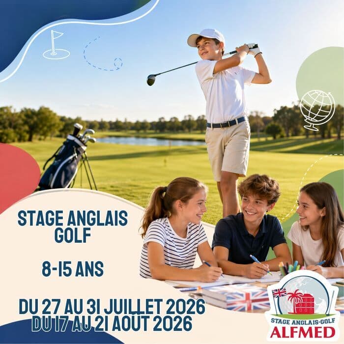 Illustration de l'événement : Stage Anglais & Golf (8-15 ans) - Juillet 2026