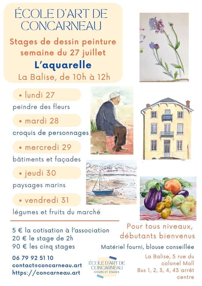 Illustration de l'événement : Stages d'aquarelle