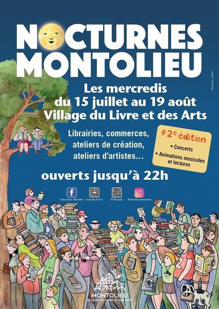 Illustration de l'événement : Nocturnes Montolieu Village du Livre et des Arts