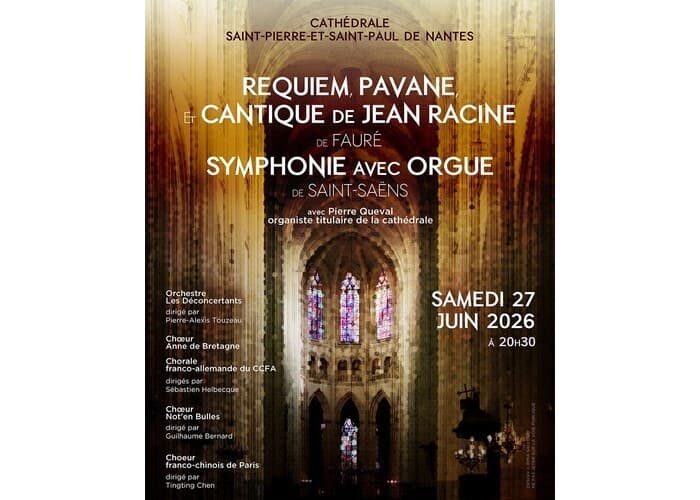 Illustration de l'événement : Concert Fauré & Saint-Saëns à la cathédrale de Nantes