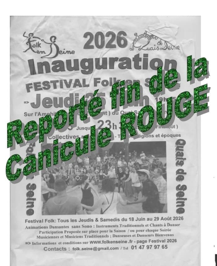 Illustration de l'événement : Festival Reporté à la fin de l'épisode Canicule Rouge à Paris