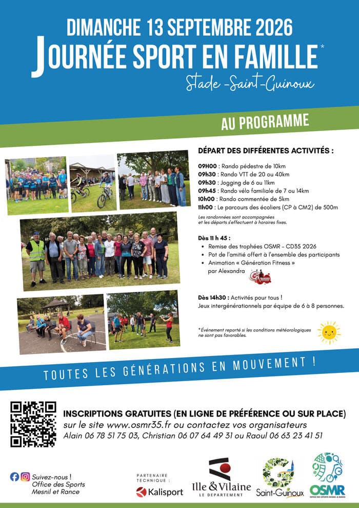 Illustration de l'événement : Journée Sports en famille