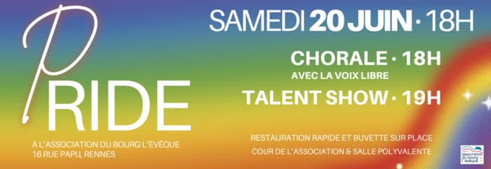 Illustration de l'événement : PRIDE à l'association du Bourg L'Evêque