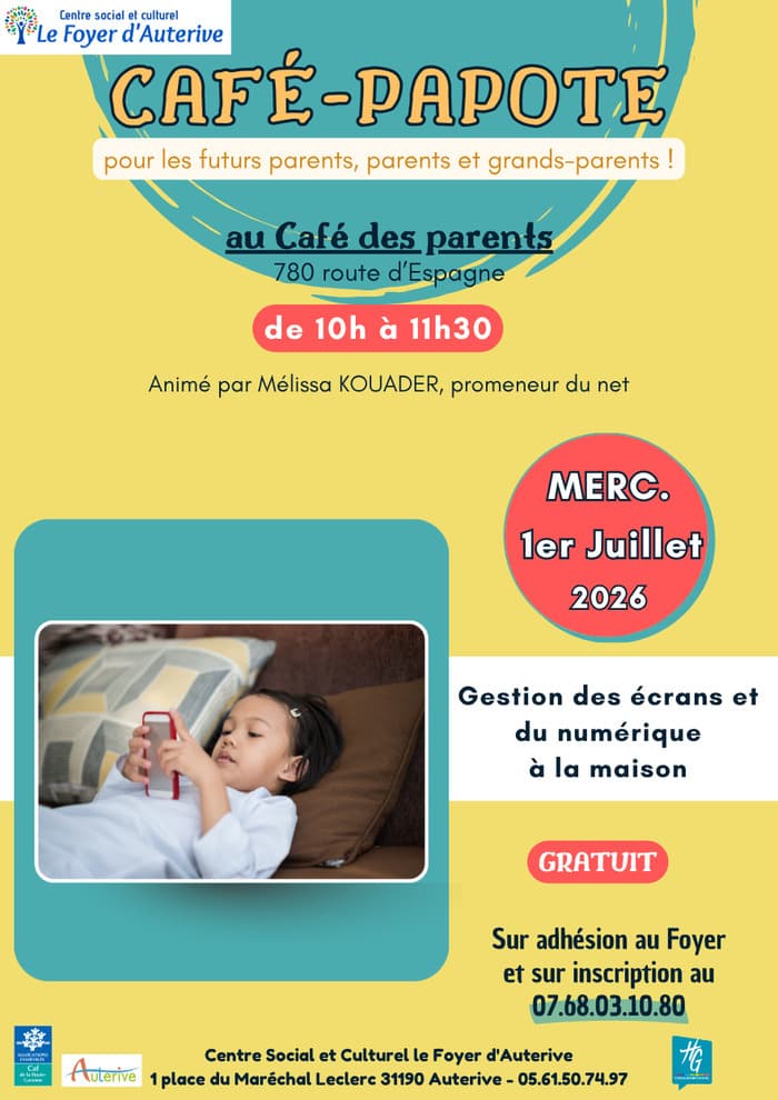 Illustration de l'événement : Café Papote / Centre Social le Foyer d'Auterive