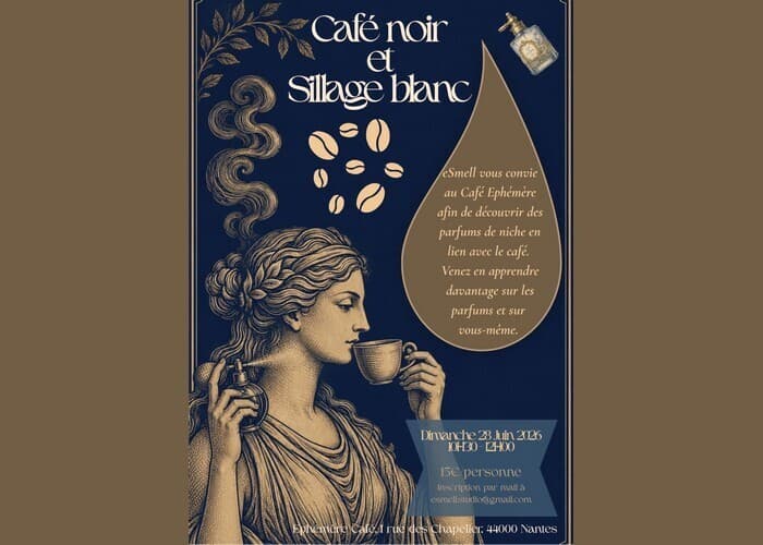 Illustration de l'événement : Café noir et sillage blanc - Atelier olfactif
