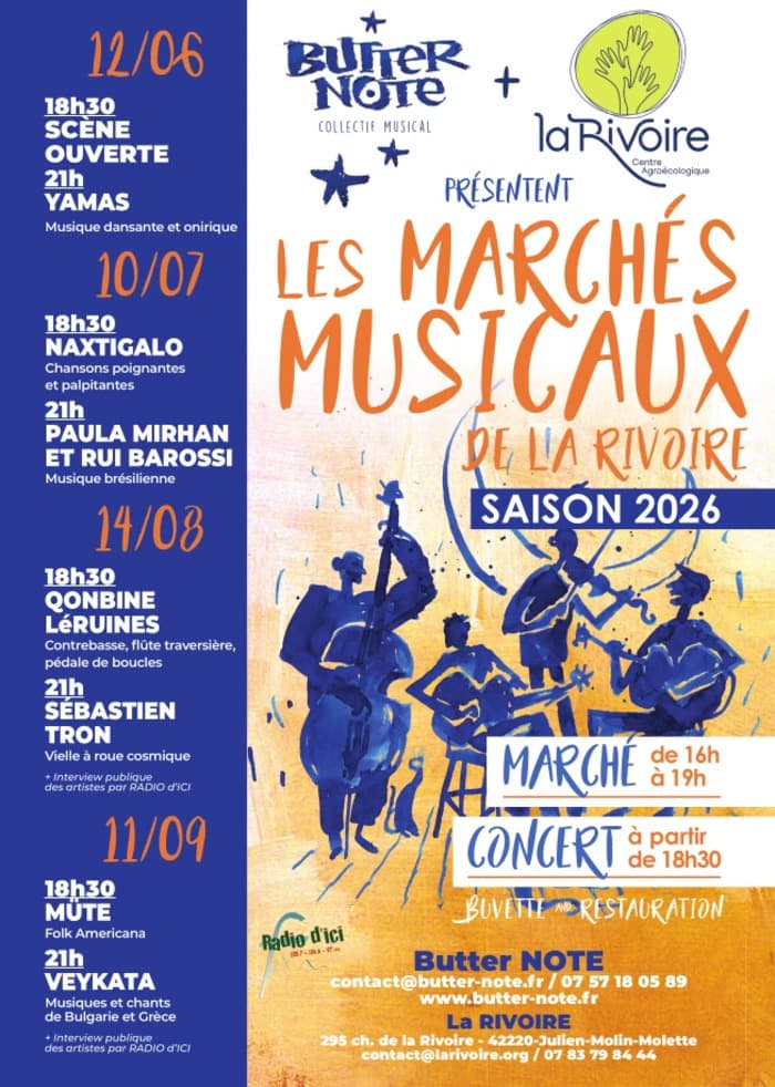 Illustration de l'événement : 1er Marché Musical de La Rivoire 2026