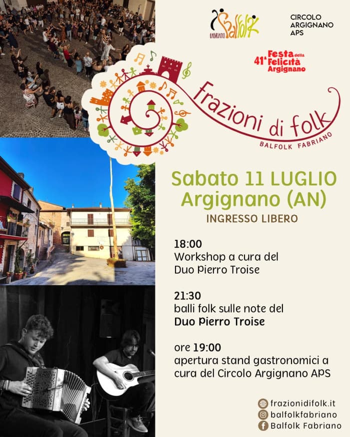 Illustration de l'événement : Frazioni di Folk - Duo Pierro Troise - Argignano
