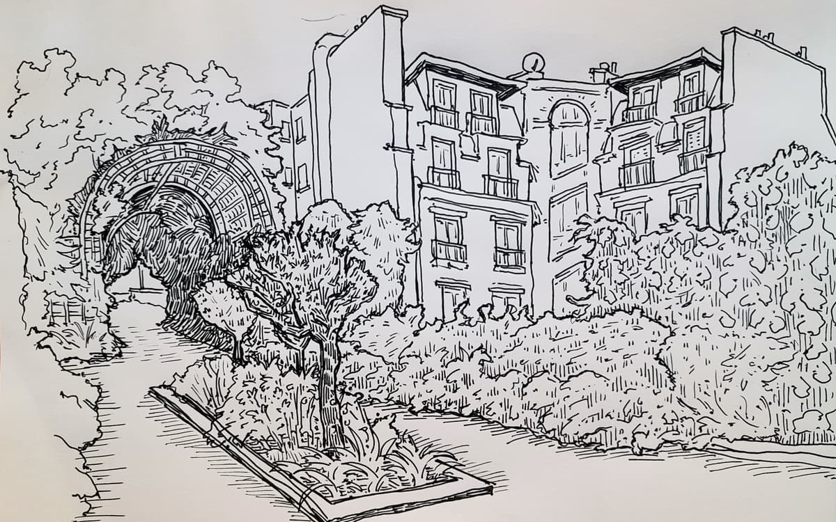 Illustration de l'événement : Visite dessinée sur la Coulée verte