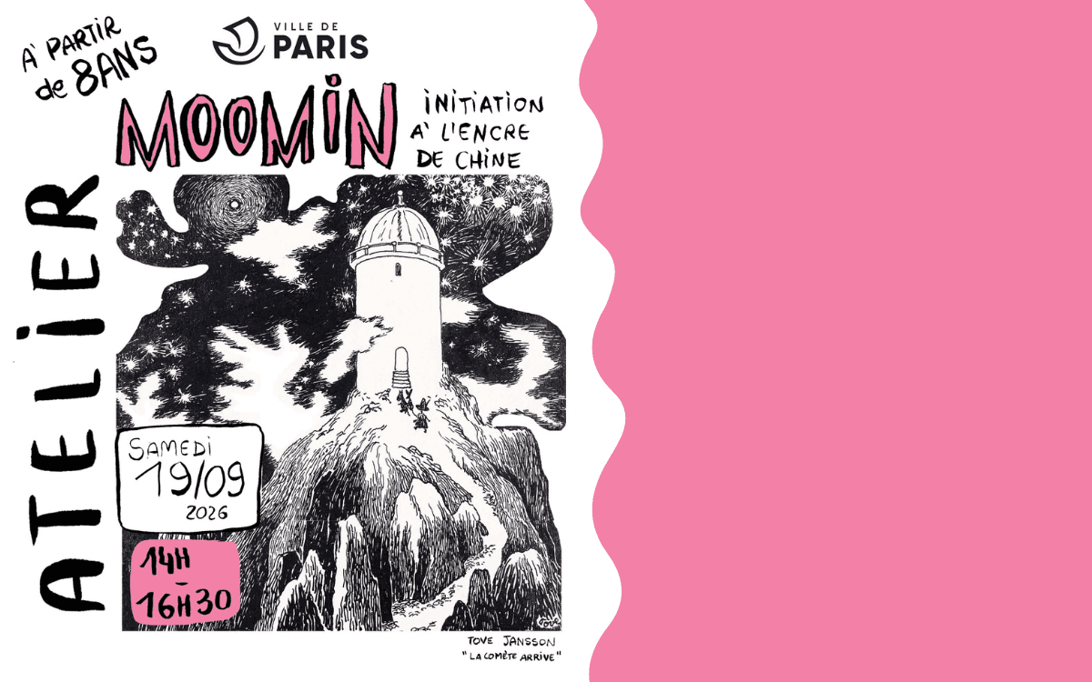 Illustration de l'événement : Atelier Moomin : initiation à l'encre de chine