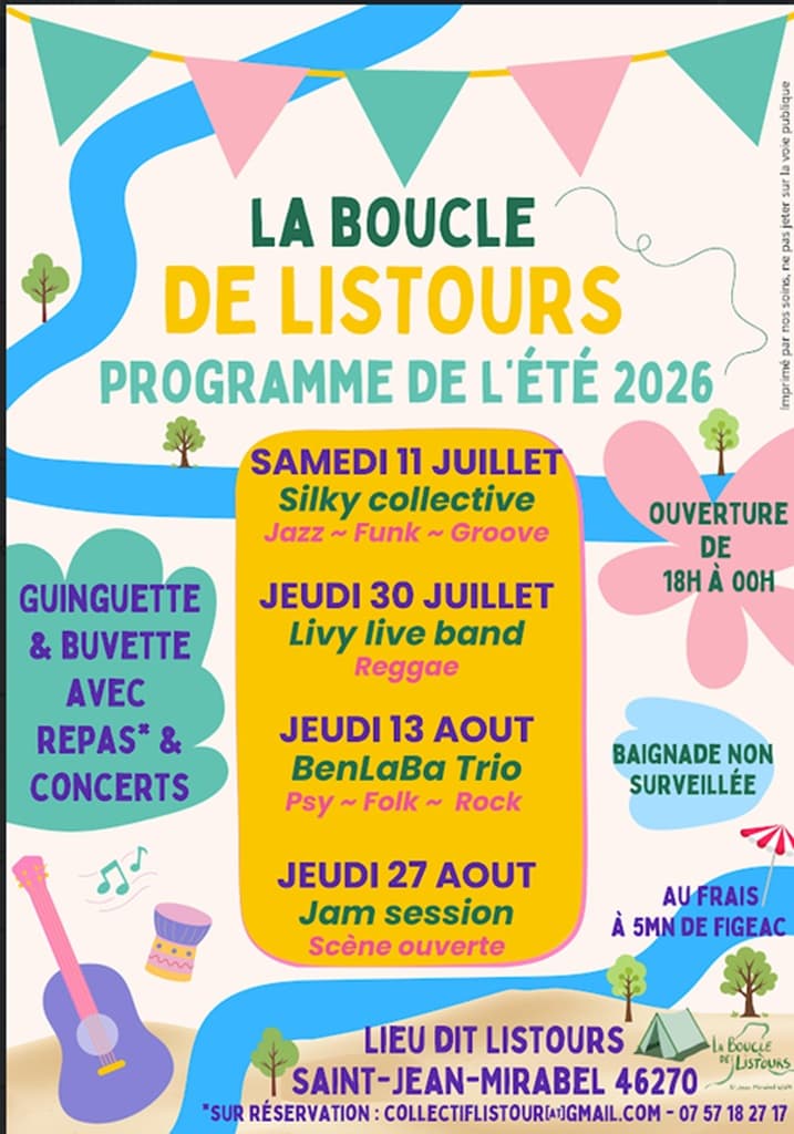 Illustration de l'événement : Les guinguettes de Listours 2026, Saint-Jean-Mirabel