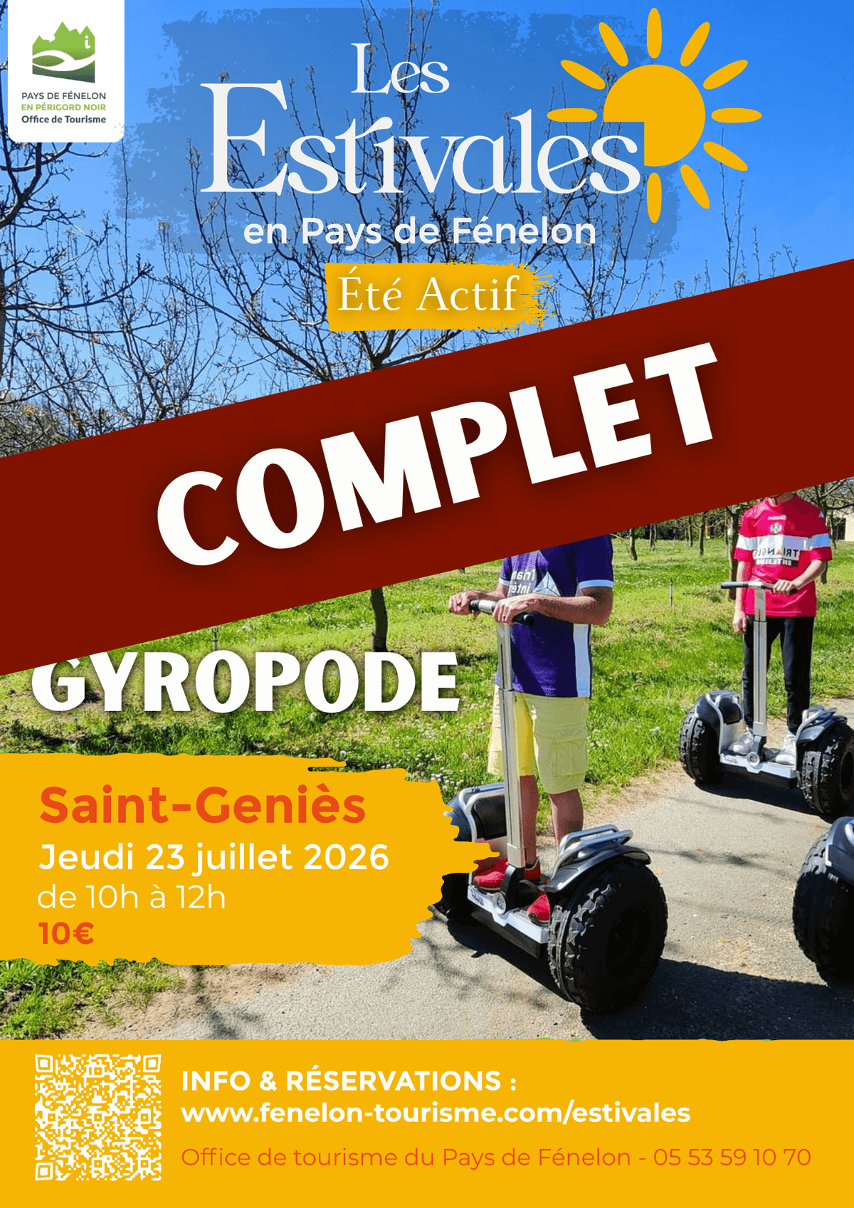 Illustration de l'événement : ÉTÉ ACTIF : Gyropode à Saint-Genies [COMPLET]