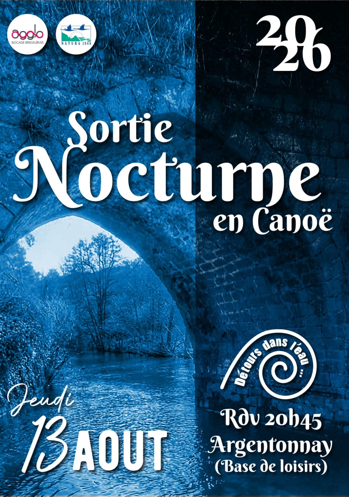 Illustration de l'événement : Sortie nature - Canoë semi-nocturne sur l'Argenton