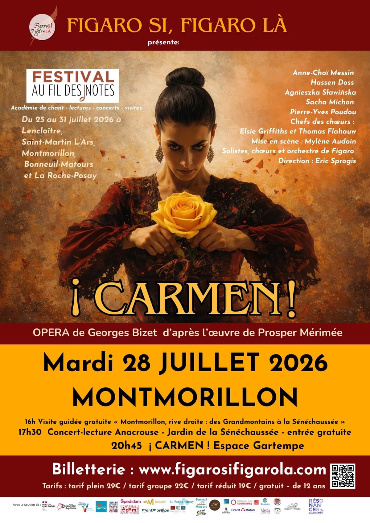 Illustration de l'événement : ¡CARMEN! opéra de G.Bizet par la Cie Figaro Si Figaro Là