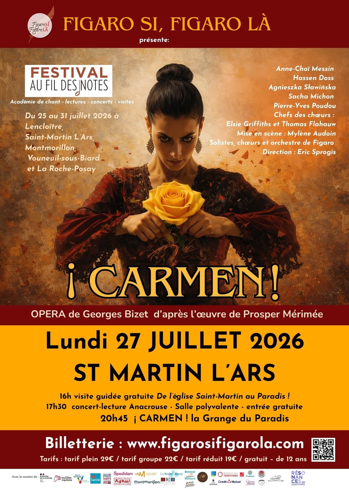 Illustration de l'événement : Carmen ! : opéra de G.Bizet par la Cie Figaro Si Figaro Là