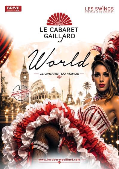 Illustration de l'événement : World - Le Cabaret du Monde- Dîner spectacle - Cabaret Gaillard